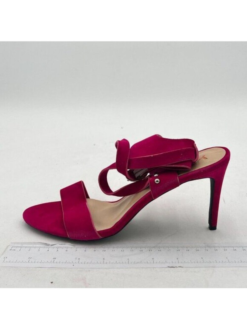 Womens Buckle Suede Dress Open Toe Ankle Strap Platform Evening Stiletto